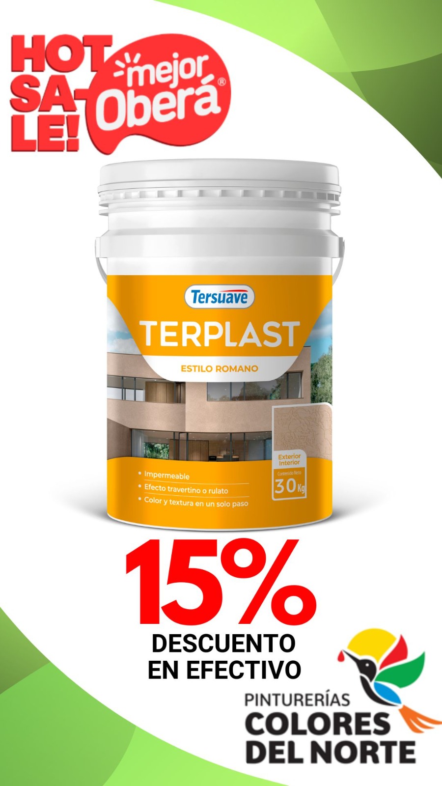 Terplast Estilo Romano Revoque Plástico Tersuave