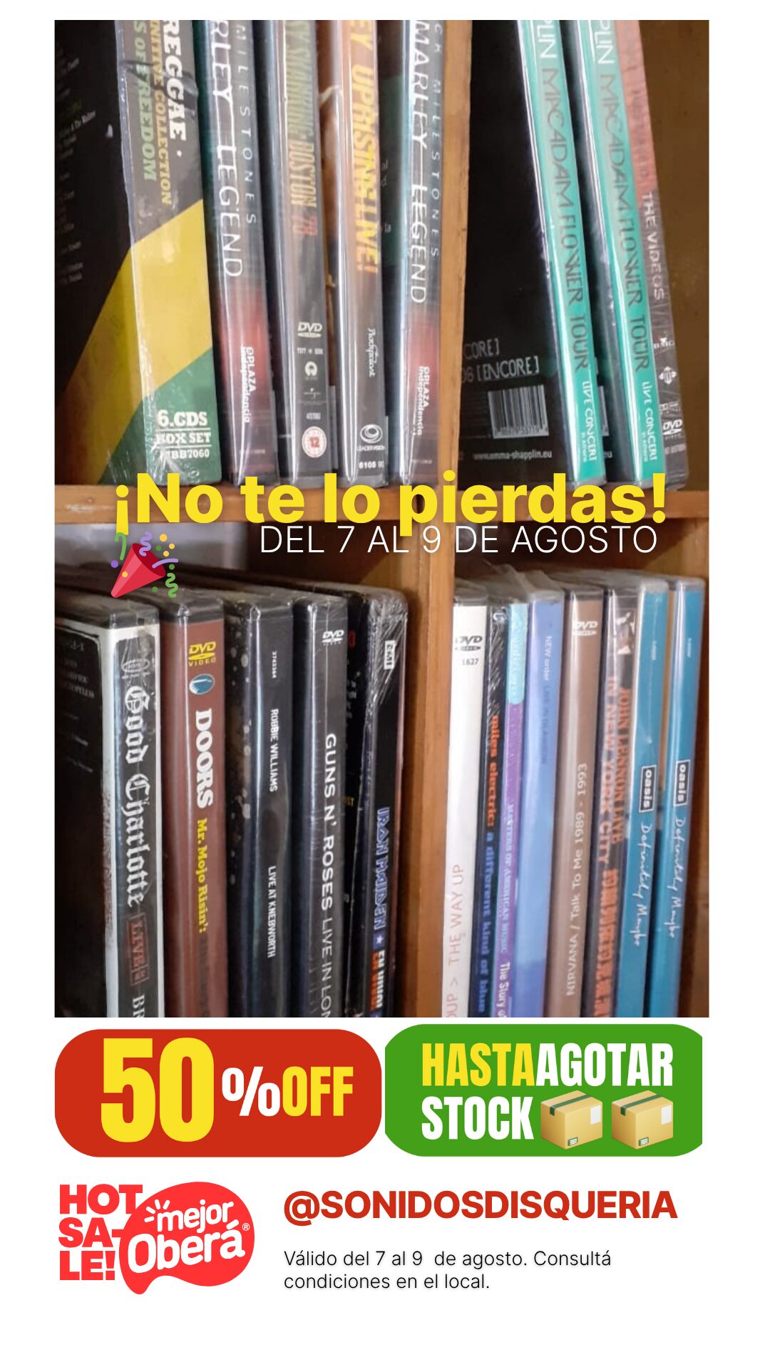 50% off en DVD