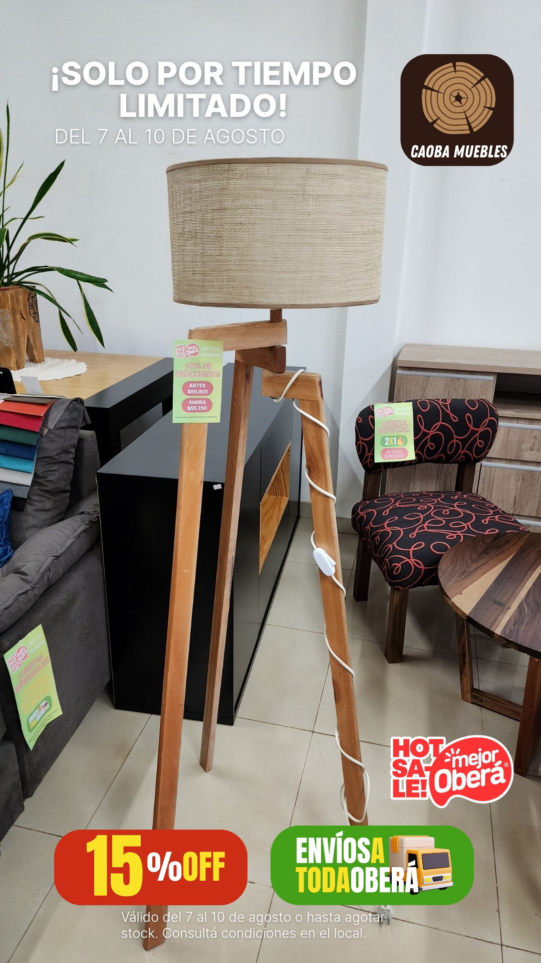 ¡15% de descuento!