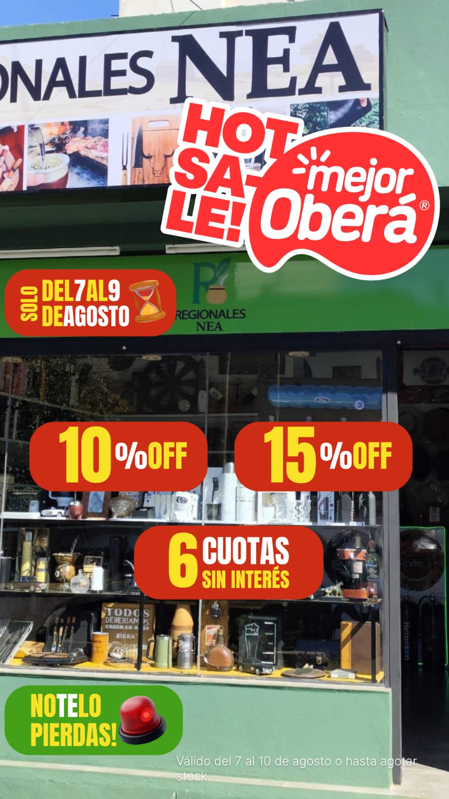 15% en efectivo