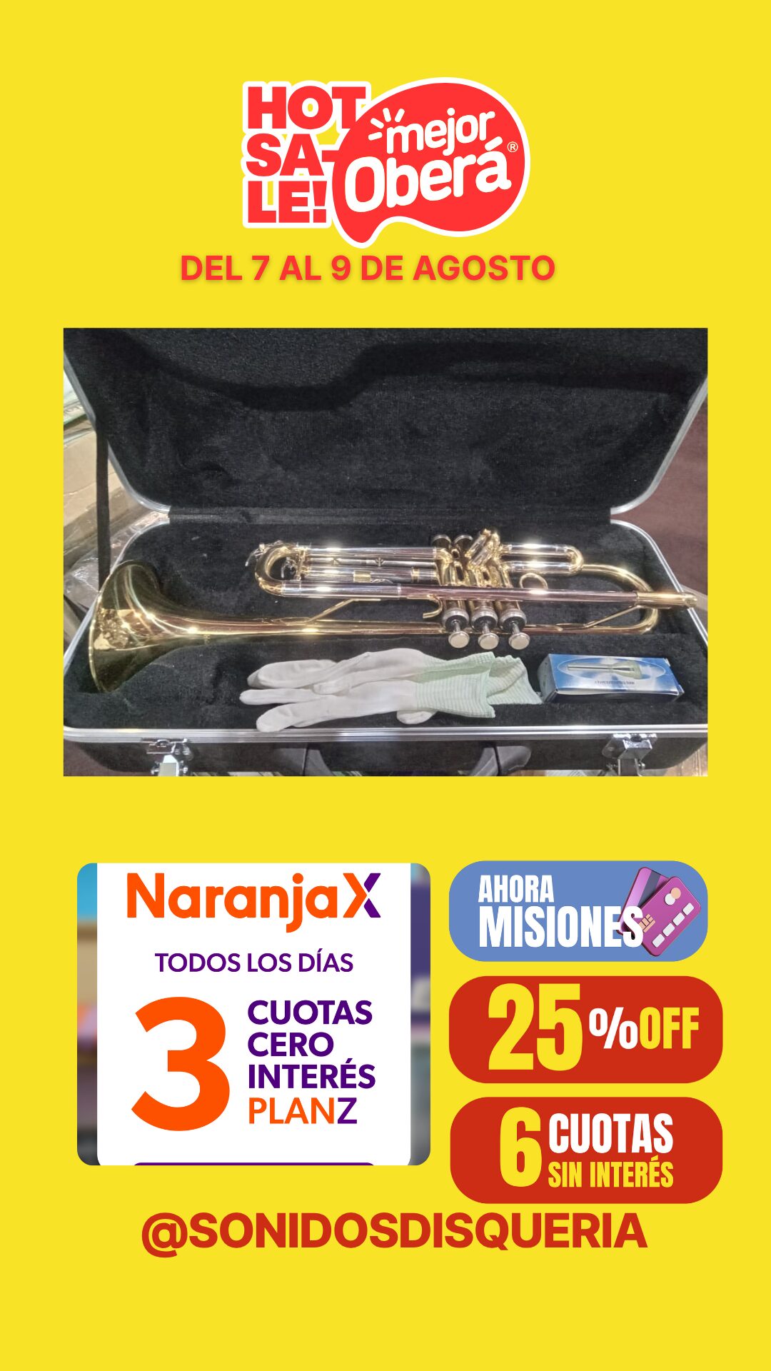 Trompeta con 25% de descuento