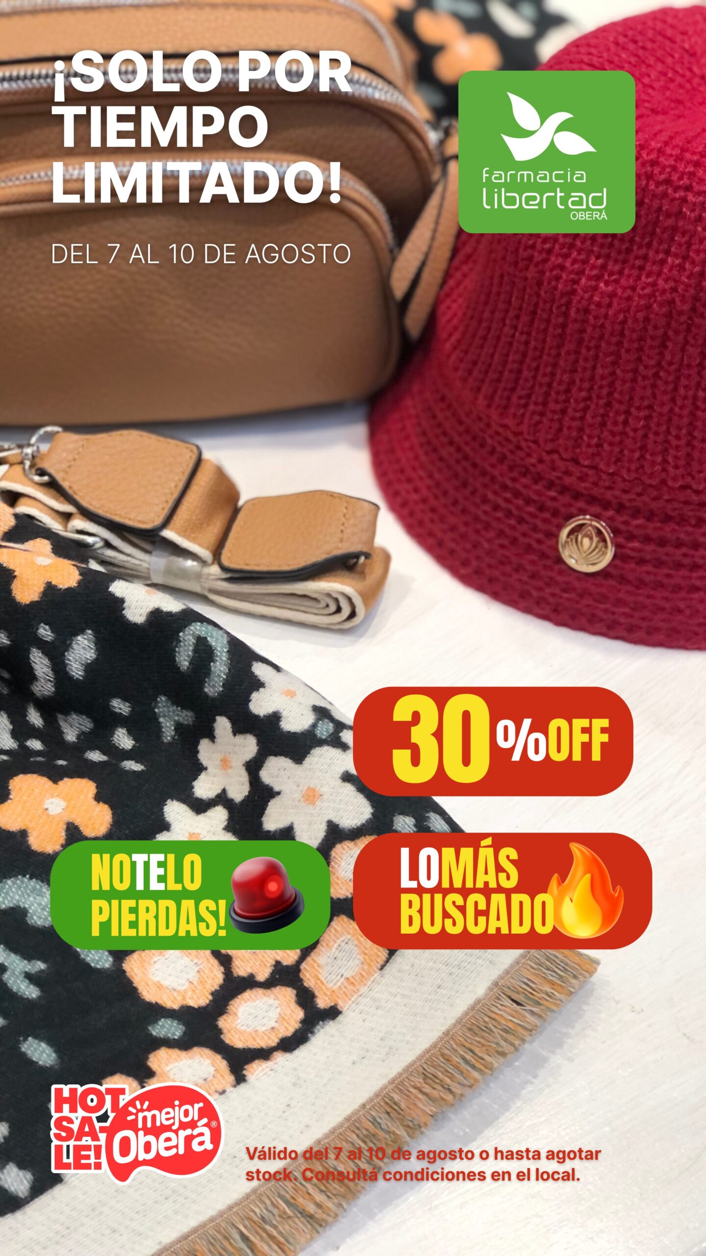 Del 7 al 10 de agosto 30% en Accesorios
