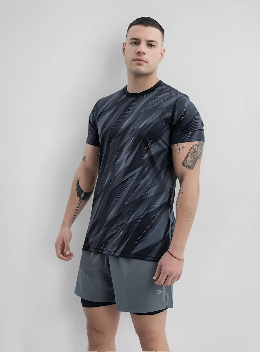Remera Deportiva Monaco Stone Gris Active