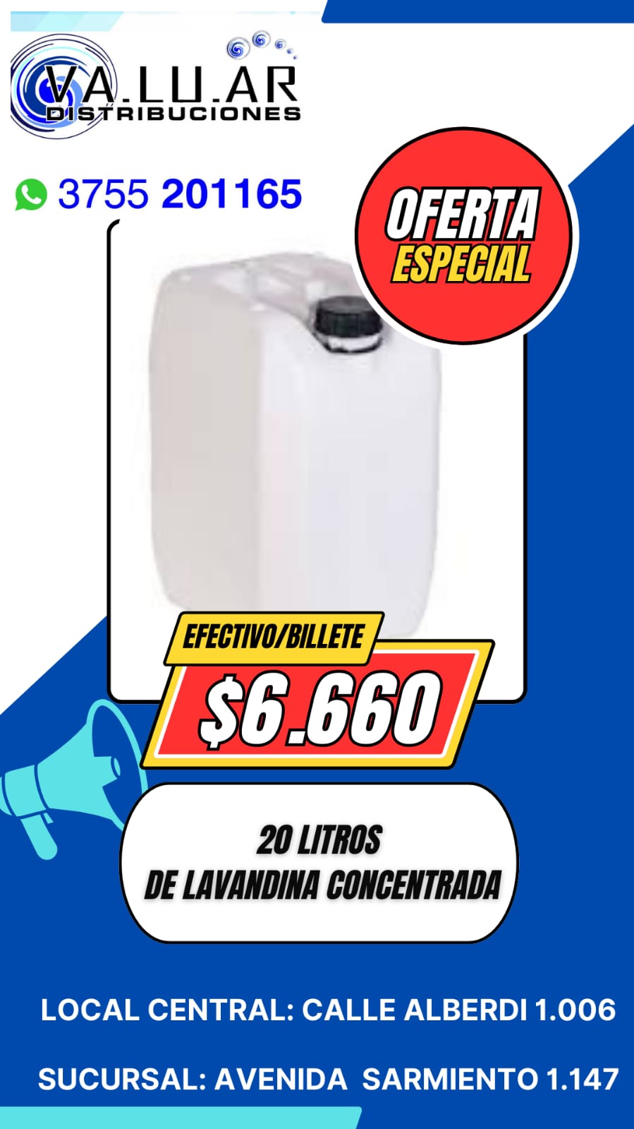 Con canje de envase.