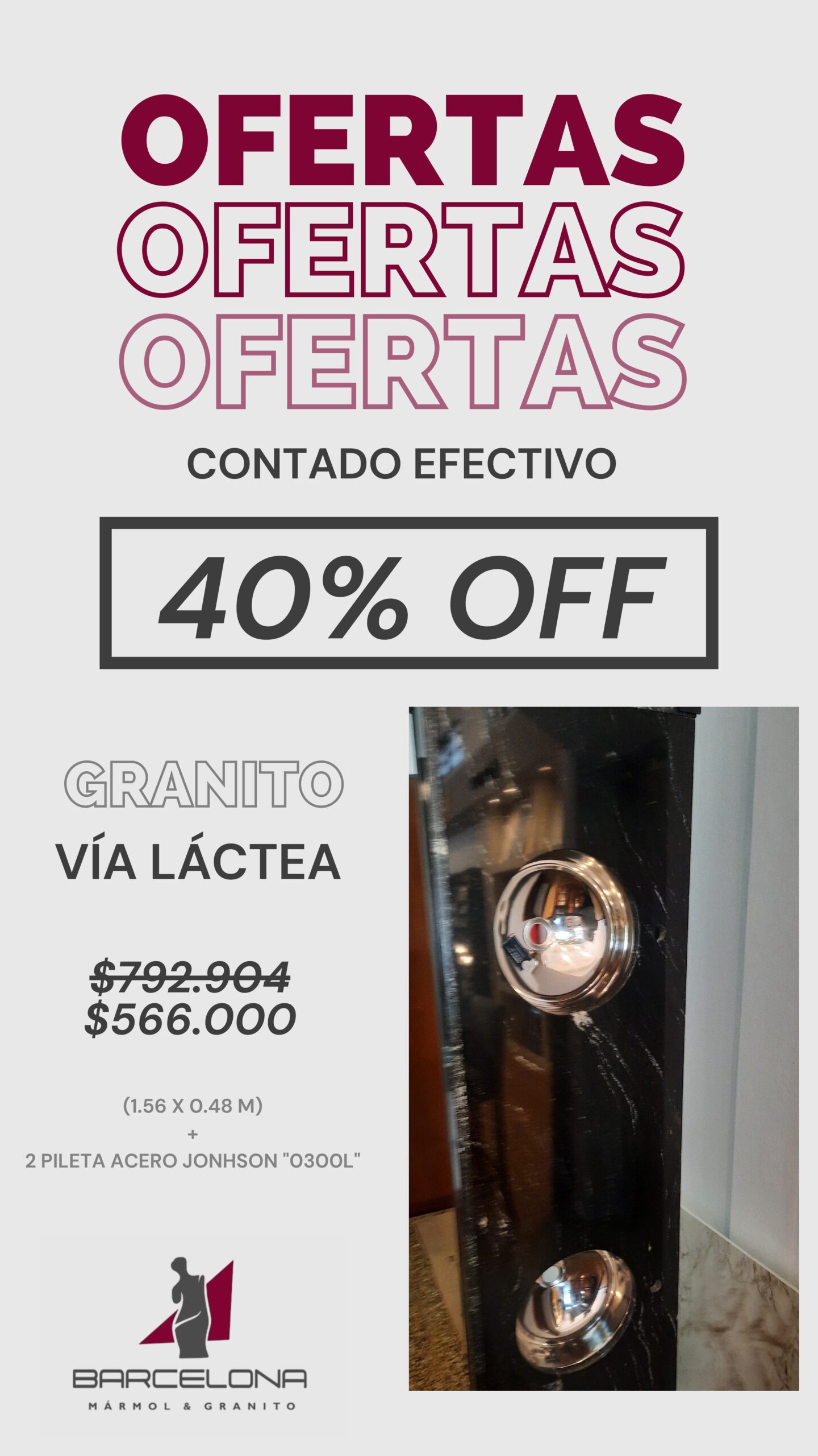 GRANITO VÍA LACTEA PARA SANITARIOS