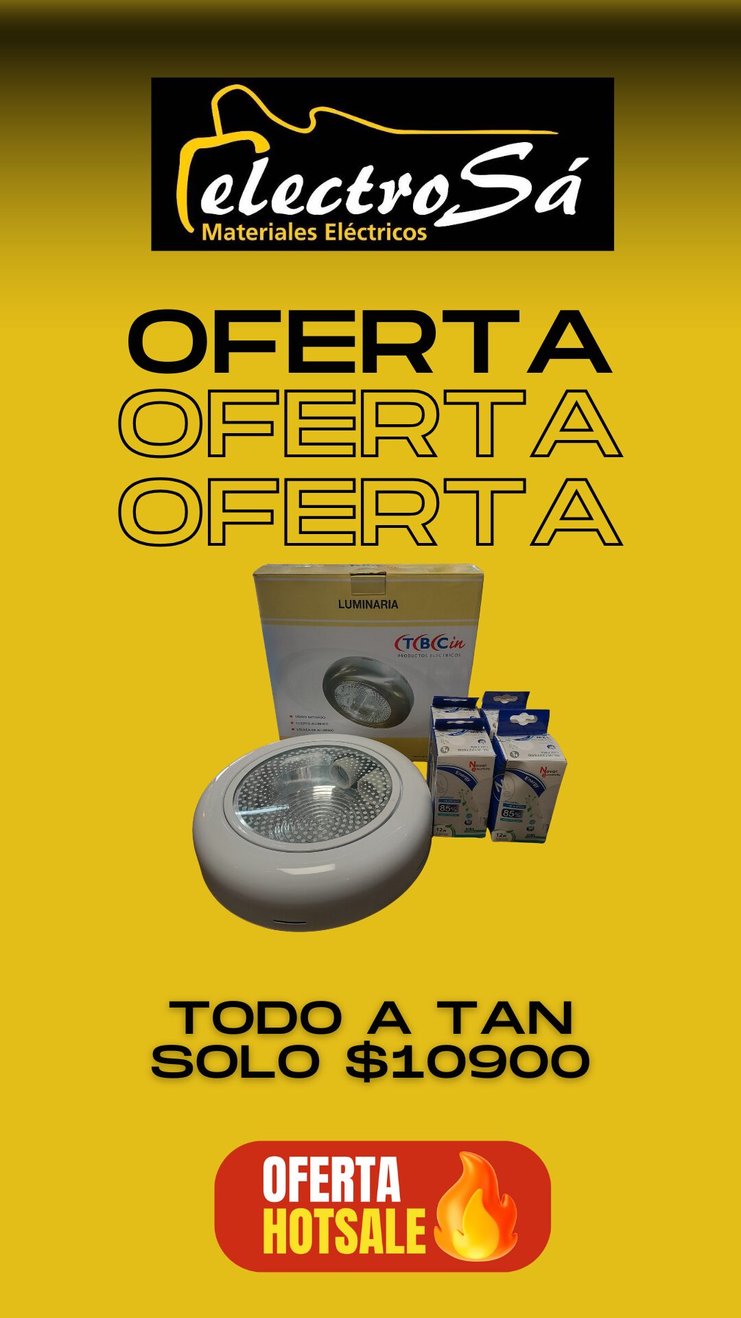 Promo única y en efectivo