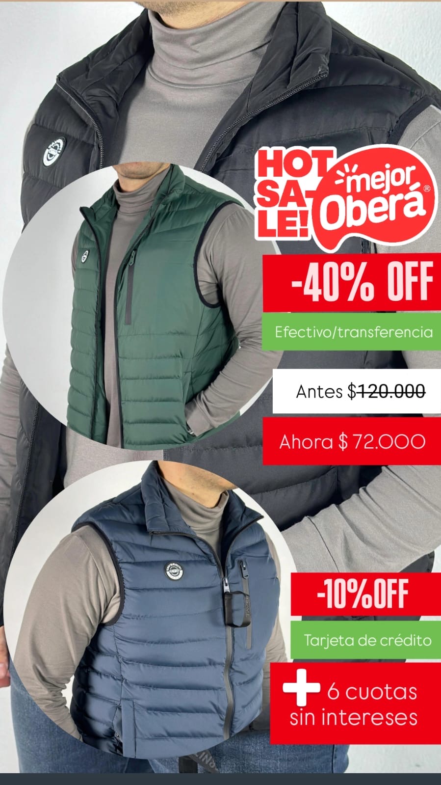 40% OFF EN EFECTIVO Y TRANSFERENCIAS